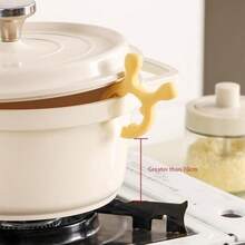 1 st hjortformat silikonskedsstöd, köksredskapshållare, värmebeständigt köksredskapsställ, spillhållare för spishäll, viktigt tillbehör för matlagning - Multifärgad - Visa 10