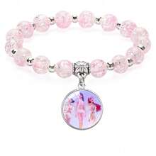 KpopDemonHuntes New Design Bracelet, KPOP Demon Hunting Girl Group Beaded Pendant Bracelet, Ice Cracked Gemstone Inlaid Bangle, Best Friend & Valentine's Day Gift - Bracelet - View 7