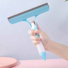 1Pc, Strong Decontamination Window Scraper, Short Handle Hand-Held Water Jet Cleaner, Suitable For Renters, Thanksgiving To Give Friends Intimate Gifts, Cleaning Supplies - 藍色的 - 查看 2