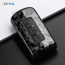 碳纤维纹理ABS汽车钥匙遥控器保护壳，耐用保护套，适用于欧蓝德、蓝瑟、日蚀、幻影智能钥匙 - 三菱A款 - 查看 10