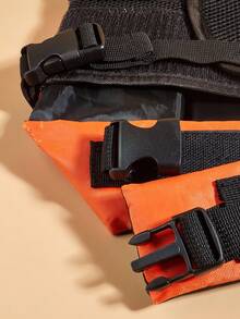 BONAPET 夏季宠物高浮力可调节救生衣，猫狗泳装 - 橘色 - 查看 5