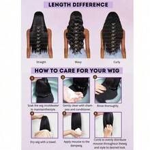 200% High Density Body Wave Wig - 13x4 HD Transparent Lace Front Virgin Human Blended Hair, Pre-Plucked Glueless Frontal Wig For Women, Voluminous Curls & Natural Look, No Glue & Ready To Wear - Natural & Black - View 12