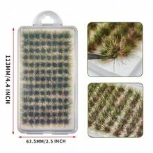 60pcs/140pcs Static Grass Tufts Model Train Landscape Garden Decor Diorama Set - As Photos - View 23