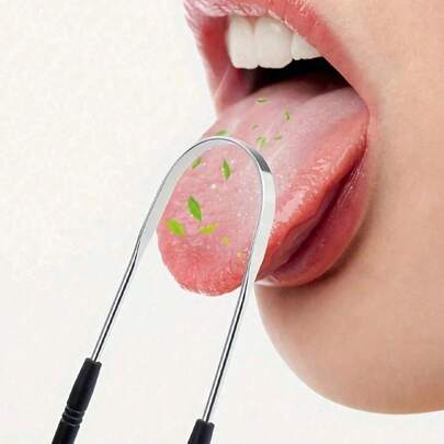 3/1pc U-Shaped Tongue Scraper For Adults, 1pc Stainless Steel Tongue Cleaner To Reduce Bad Breath, Unisex Hygiene Product, Oral Care Tool, Suitable For Living Room, Home, Bedroom, Bathroom, Home Goods, Travel, Wedding, Party, Birthday, New Year Gift For Men, Parents, Friends, Accessories, Fun Gift (Random Color For Multi-Pack)