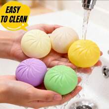 1/2/3 Pcs Squishable Food Stress Relief Toys: Colorful Mini Bread Squeeze Balls, Slow Rebound Anti-Stress Gadgets, Realistic Fake Bread Dough Balls, Stretchable Sensory Desktop Toys, Relieve Anxiety, Office Relaxation, Home Decor | Best Gift For Family And Friends - Multicolor - View 6