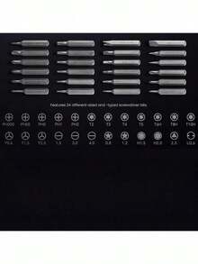 25-In-1 Precision Screwdriver Set, Multi-Functional Repair Tool Kit, Suitable For Disassembling Smartphones And Tablets, Plastic Material, Free - Comes With Various Types Of Screwdriver Bits - Multicolor - View 4