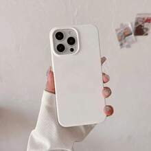 Ốp lưng silicon chính hãng cho iPhone 17 Air 16 15 14 13 12 11 Pro Max Plus, thiết kế nhẹ. - Trắng tinh khiết - Xem 9