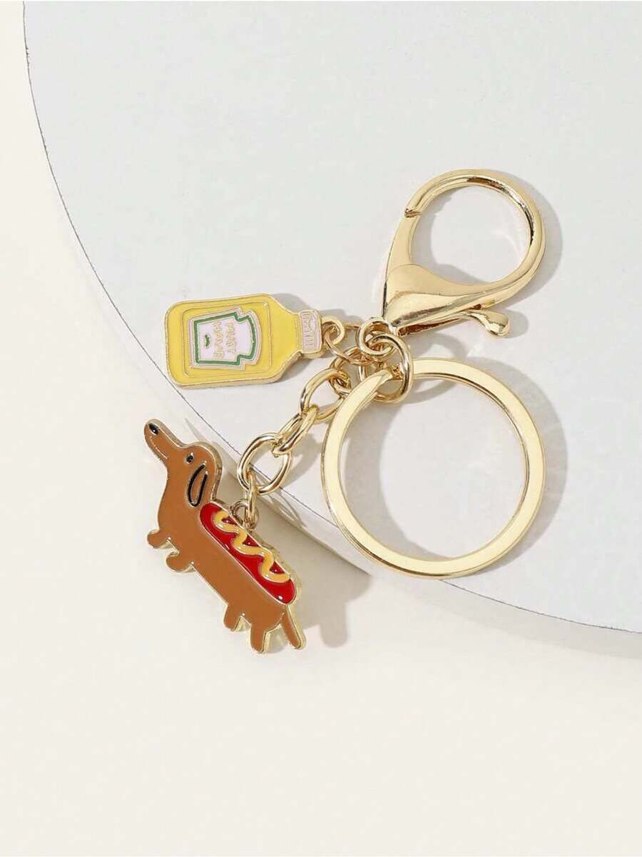 Lindo accesorio de moda para llavero, colgante, accesorios de coche, dije para bolso, estilo gótico y Y2K - Multicolor - Ver 1