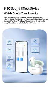 ASUS a豆R11 ANC ENC Wireless Earbuds, Bluetooth 5.4, 400mAh Battery with 20 Days Standby, IPX5 Waterproof, Low Latency for Gaming Music – black - 查看 6