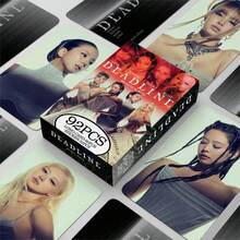 92 piezas Mini Nuevo Álbum "DEADLINE" LISA JENNIE JISOO Rosé Tarjeta Fotográfica, Pegatina, Tarjeta LOMO Colección Set, Artículos de Fans Temáticos, Hecho Especialmente para que BLINK Coleccione Momentos Impresionantes de los 4 Miembros! - Multicolor - Ver 2