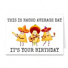 1张趣味“平凡的一天”生日贺卡，送给儿子或女儿——卡通动物图案，完美礼物 - 均碼 - 查看 3