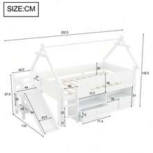 Kids Bed Frames, Headboards & Footboards - White + Solid Wood - View 5