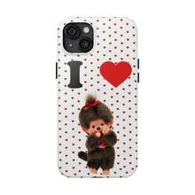 Monchichi Polka Dots Mix Leopard 2-In-1 Film Phone Case Frosted For IPhone 17 Air/16/15/14/13/12 Pro Max 14 15 16 17 Plus 11/X/Xsmax/Xr/7/8/Se Thickened Double-Layer Drop-Proof Protective Case Anti-Yellowing And Bright Colors - 圖案5 - 查看 6
