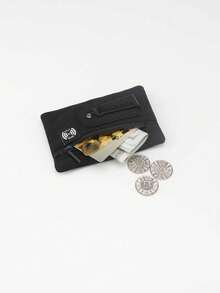 户外旅行必备夏季隐藏式零钱包腰包卡包钱包，女士迷你钱包，男士旅行必备夏季单品 - 黑色 - 查看 2