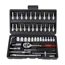 Automotive Repair Tool Kit, Wrench Tool Set, Ratchet Wrench Set, Household Hardware Repair Tools, Durable Metal Home Tools Combo, Designed For Mechanics And Enthusiasts, Providing Comprehensive Repair Tools - Multicolor - View 6
