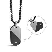 Dây chuyền mặt dây chuyền hình trái tim xoay được bằng thép không gỉ - Mặt dây chuyền thời trang khắc chữ theo yêu cầu, tự làm theo ý muốn. - Dây chuyền hình trái tim xoay - Xem 5