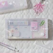 1pc Transparent Polka Dot Pencil Case, Cute Heart-Shaped Storage Box, Student Stationery Box, Desktop Organizer - Single Piece - View 10