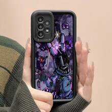 Bonnie, morado, oscuro, psicodélico, terror, arte.funda de teléfono Fundas compatibles con ,Apple,VIVO,OPPO,,, y Honor.Fabricadas en silicona TPU,ofrecen protección contra golpes y caídas. - Negro - Ver 5