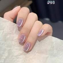 MIANEL 12ml 春季美甲彩色泡泡糖猫眼凝胶指甲油 2026，闪亮灯泡水晶猫眼磁性凝胶指甲油，粉色和白色美甲，适合情人节美甲 - 彩色 - 查看 10