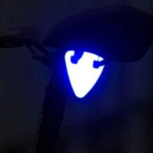 Reflective Bike High-Visibility Reflective Sticker Tail Light Emergency Night Riding Warning For Bikes With Dead Batteries Mountain Road Bike Riding Gear Bicycle Tail Light Road Bike Mountain Bike Night Riding Warning Rear Tail Light Rear Tail Light Permanently Glowing Pendant Glow-In-The-Dark Sticker - Multicolor - View 2