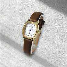 Small Square Women's Watch, Colorful Leather Strap. - Màu Tím - Xem 1