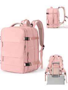 Ba lô mở rộng, ba lô đa chức năng, ba lô du lịch đựng laptop 17.3 inch dành cho nam và nữ, ba lô xách tay 40L đạt tiêu chuẩn hàng không, ba lô hành lý cỡ lớn có thể mở rộng. - Nhiều màu - Xem 8