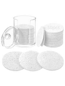 Compact Natural Face Sponge Makeup & SPA Cleansing Sponge For Exfoliation, Makeup Removal, And Facial Washing Facial Sponges For Estheticians - White - View 31