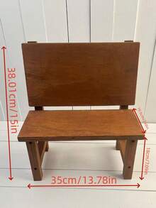 Newborn Wooden Photography Country Style Props White Stool Chair, Baby Mini Stool Park Bench Photo Shoot Props, Retro Wooden Photography Theme Shooting Wooden Props, Studio Photo Shoot Auxiliary Props, Country Style Seat Children Stool, Park Theme Props, Disassembled Photography Theme Wooden Reclining Stool Mini Table, Nanny Stool, Children's Shoe Changing Stool, Baby Play Stool And Small Table - Multicolor - View 5