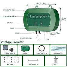 Solar Powered Drip Irrigation System Kit By AnseTo, Split Design, Auto Timer, 12 Modes, Water Saving, Intelligent Alarm, Complete Set For Garden Potted Plants Lawn Greenhouse,Garden Stuff,Gardening Supplies - A - View 8