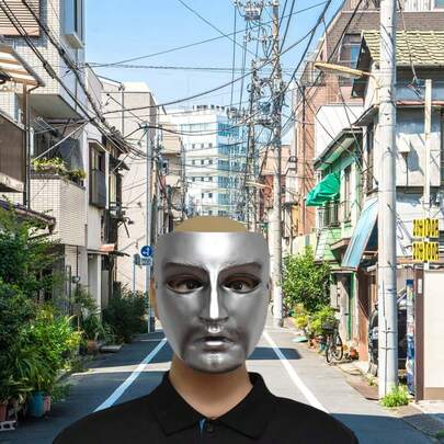 Máscara de cara completa para fiesta de Halloween de estilo retro anime chino, sin patrón/con patrón, para carnaval, fiesta de cumpleaños, baile de máscaras, cosplay, colección de pasatiempos, decoración de pared única