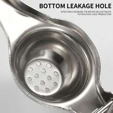 1个不锈钢柠檬榨汁器 | 重型柑橘压榨器 | 手动柠檬橙汁榨汁器 | 坚固的金属碗 | 可用洗碗机清洗 | 易于清洁 | 高效榨汁过滤器 | 1个不锈钢榨汁器 | 母亲节礼物，妇女节礼物 - 彩色 - 查看 4