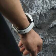 1PC 22mm Hybrid PU Leather & Silicone Watch Band Compatible With Samsung Galaxy Watch 6 Classic 47mm 46mm Galaxy Watch 6 40mm 44mm - 22mm - View 6