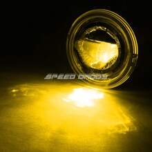 FOR ACCORD CIVIC FOCUS MUSTANG AMBER LENS LED PROJECTOR DRIVING FOG LIGHT LAMP - 如圖所示 - 查看 3