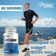 PSLALAE High Performance Multivitamin - Improves Bone Strength, Energy Levels, Supports Muscle Health And Immune Function, Enhances Memory - 120pcs - Three bottle-Best choice - View 4