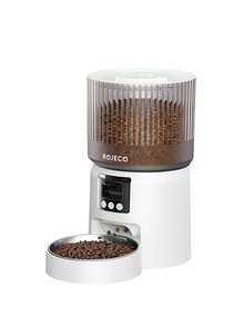 ROJECO 4升自动宠物喂食器，带WIFI高清摄像头，智能干猫粮分配器，双电源供电，APP远程控制，自动喂狗粮，宠物喂食碗用品 - 4公升 - 查看 11