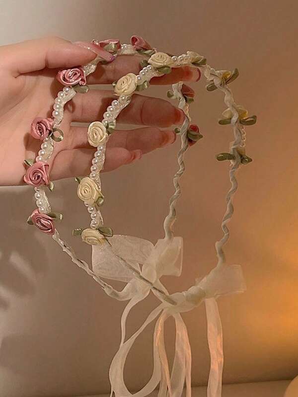 Tiara de Rosas Vermelhas para o Ano Novo de 2026, Acessório de Cabelo para Noivas, Casamentos e Noivados, Novo Estilo para Vestidos de Festa e Eventos.