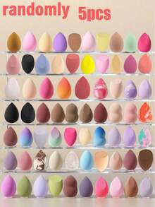30/1个装美妆蛋套装,美妆蛋组合,多色美妆蛋,粉底混合美妆蛋,干湿两用美妆蛋,打造完美妆容,轻薄底妆,适用于粉底液、粉底霜和粉状产品,马卡龙色美妆蛋套装,超柔软不吸水,多种镂空设计,水滴形和斜角形,打造光滑无瑕妆容,干湿两用 - 彩色 - 查看 12