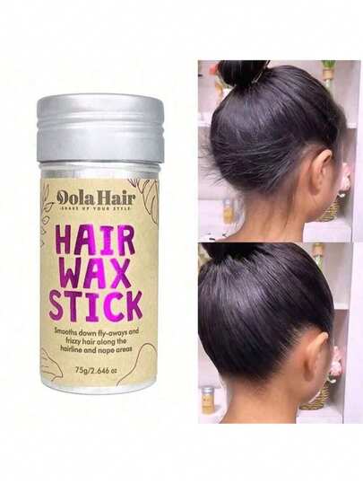 Barra de cera para el peinado, adecuada para controlar el cabello rizado natural o de peluca y los bordes asimétricos del cabello, sin grasa, adecuada para controlar el cabello rizado y el peinado de los bordes del cabello, barra de cera para el peinado (etiqueta de la botella aleatoria), adecuada para accesorios de cabello de tienda de maquillaje