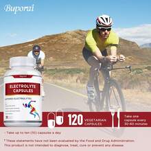 BUPORAI Electrolyte Capsules - Improve Athletic Performance, Speed Recovery, Support Cognitive Function, Enhance Natural Energy, Replenish Strength - 120pcs - Một chai - Giai đoạn dùng thử - Xem 5