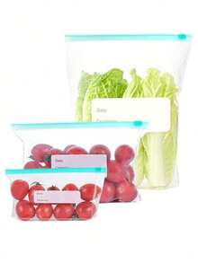 [Fast Delivery] 10 Sheets, Sliding Lock Closure Sealed Bags, Food Storage Bags, Self-Sealing Thick Freezer Bags, Vacuum Sealed Bags, Freshness Preserving Bags - Multicolor - View 8