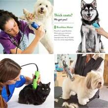 1pc Professional Pet Clipper Replacement Blades – 7F(3.2mm)/40#(0.25mm)/4F(9.5mm)/5F(6.0mm), Steel & Ceramic, Compatible With Andis Oster Laube A5 Series Dog Grooming Clippers - Multicolor - View 11