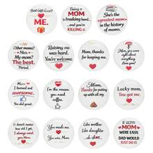 Quà tặng Ngày của Mẹ, 13 miếng dán đá quý thủy tinh tự làm, thiết kế hỗn hợp, không có keo dán mặt sau, phụ kiện vòng cổ và móc khóa. - Nhiều màu - Xem 2