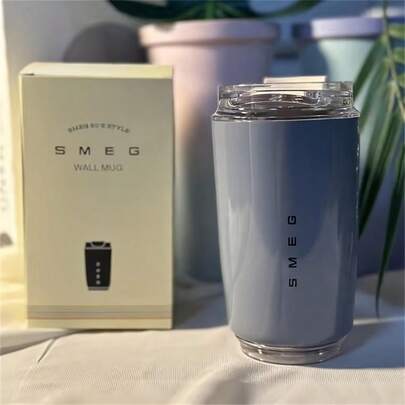  240ml Smeg Coffee Mug Stainless Steel Travel Water Bottle Insulated Cup 8 Colors