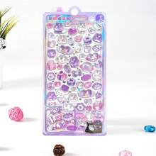 1pc Genuine Chuko 3D Embossed Stickers, Crystal Children's Reward Stickers For DIY Handcraft, Phone, Album, Fridge, Creative Candy Decor Cartoon Animal Stickers - 彩色 - 查看 10