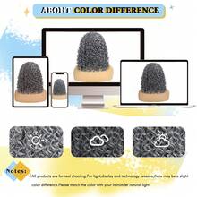 Curly Grey Headband Wigs For Women 16inch Short Salt And Pepper Headband Wig For Women Curly Half Wigs With Headbands Attached Daily Use (Gray#, 16inch) - 灰色 - 查看 6