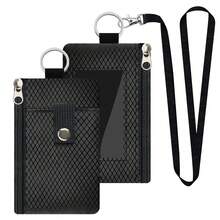 1 Portable Hanging Coin Bag, Lightweight Multi Pocket Visual ID Window, Daily Travel Card Bag And Coin Bag, Keychain Wallet - Multicolor - View 12