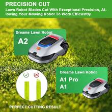 15/30片装钛合金刀片，兼容 A1、A1 Pro、A2等型号的机器人割草机替换刀片，长寿命不锈钢材质[防碎，通过DIN EN 50636测试]，不含螺丝 - A - 查看 6