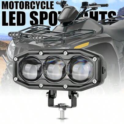 30W Automotive Off-Road Dual Yellow & White + High/Low Beam Switchable LED Light Bar