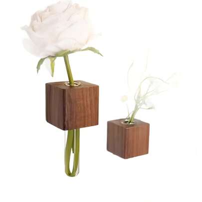 Flower Vase Refrigerator Magnets – Wooden Magnetic Vase Stickers For Fridge Decor. Wooden Base + Glass Tube: Holds Small Flowers, Adds Cute Decor To Fridges. Strong Magnet: Securely Sticks To Metal Surfaces, Doubles As Note Holder. Multi-Functional: Ideal For Home Kitchens, Offices. Cute, Healing Decor Accessory For Daily Life!