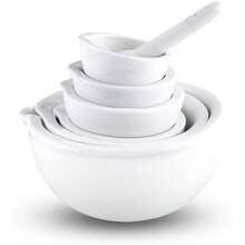 Mortar And Pestle Set Ceramic Spice Grinder Bowl For Herbs Garlic Pepper Crusher Mill Kitchen Grinding Tool DIY Pharmacy Mixing - 1 - View 3